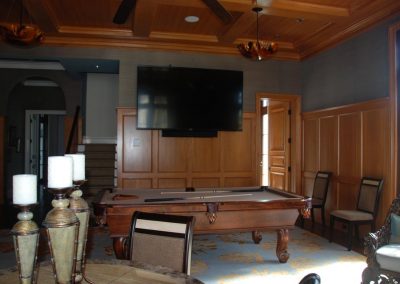 Media Room with Pool Table
