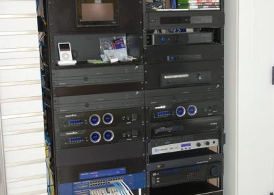 Two Media Player Racks with Neat Connections