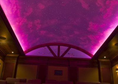 Cloudy Evening Home Theater Ceiling